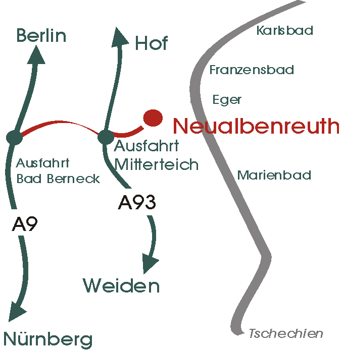 Landgasthof Wiesental - Neualbenreuth - Karte